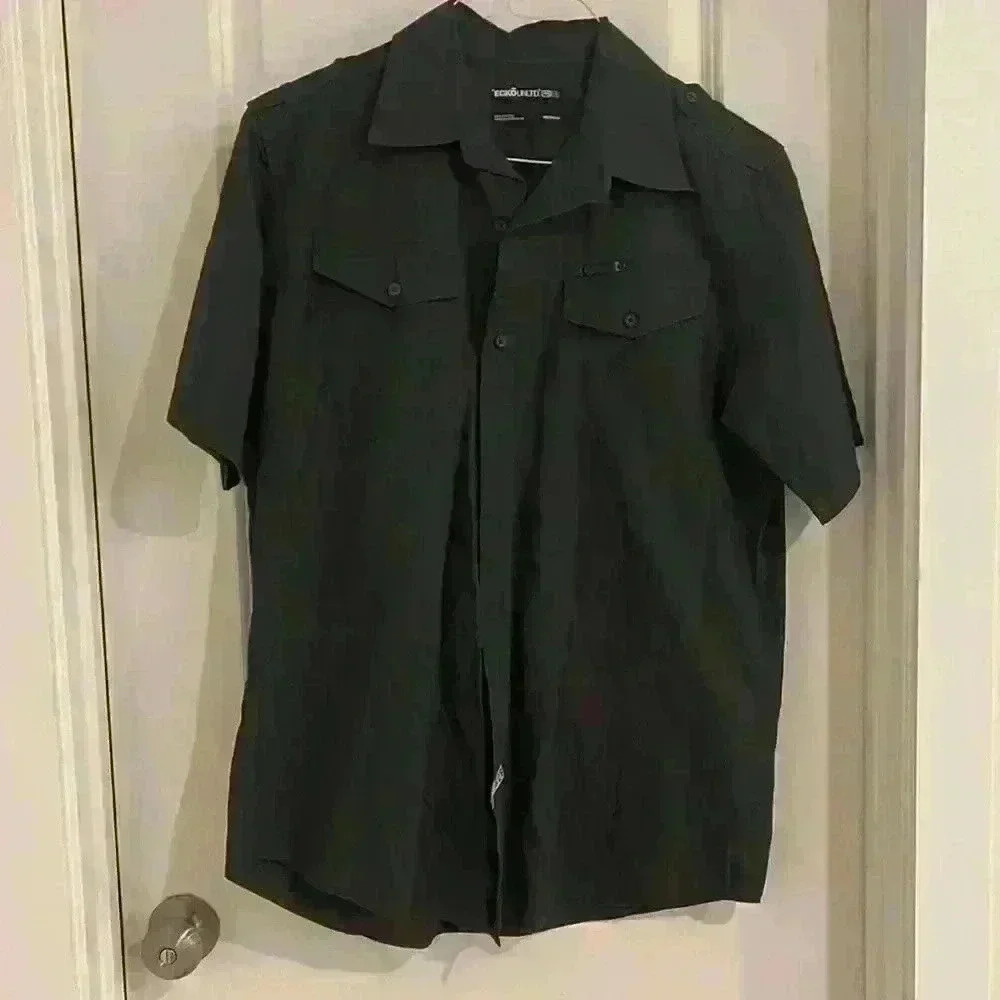 Ecko Men Short Sleeve Dress Shirt